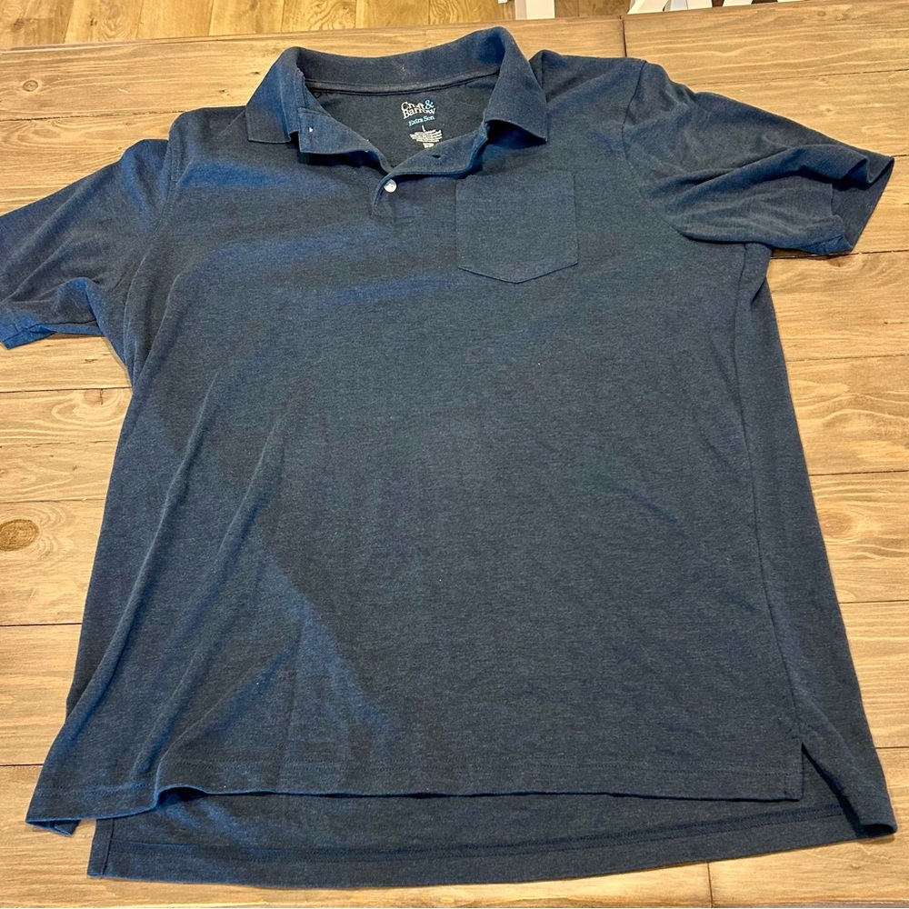 Croft & Barrow Polo shirt, men’s size large, grey, extra soft
